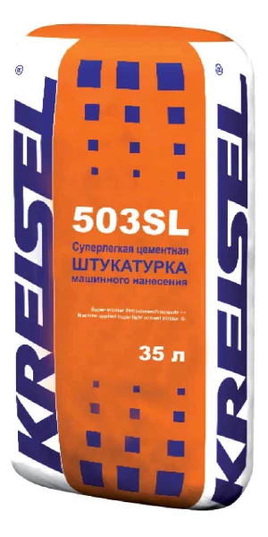 Суперлегкая цементно-известковая штукатурка машинного нанесения ZEMENT-MASCHINENPUTZ 503 SL
