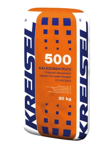 Гладкая машинная цементно-известковая штукатурка KALKZEMENT-MASCHINENPUTZ 500