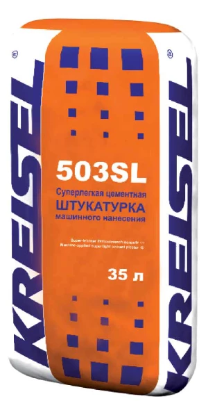 Суперлегкая цементно-известковая штукатурка машинного нанесения ZEMENT-MASCHINENPUTZ 503 SL Суперлегкая цементно-известковая штукатурка машинного нанесения ZEMENT-MASCHINENPUTZ 503 SL